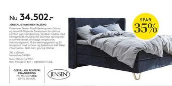 SENG Jensen j5 kontinentalseng tilbud
