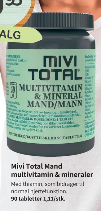 Mivi total mand multivitamin & mineraler