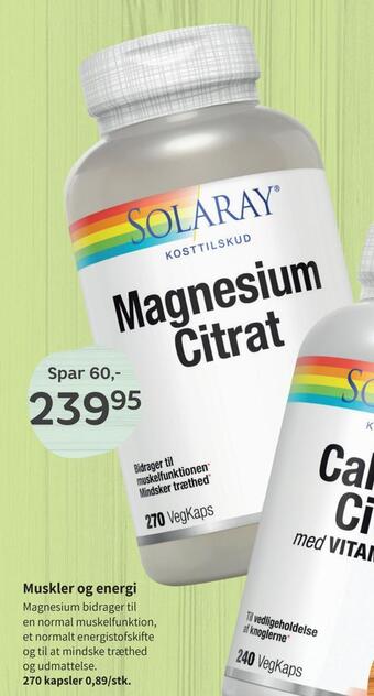 Helsam Magnesium citrat tilbud