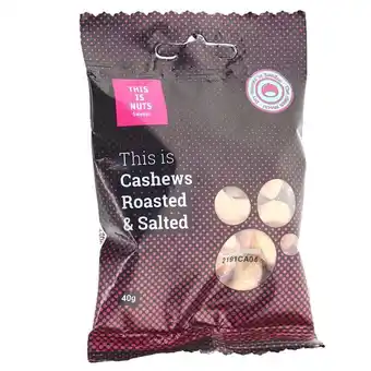 This is nuts cashewnødder, ristede & saltede