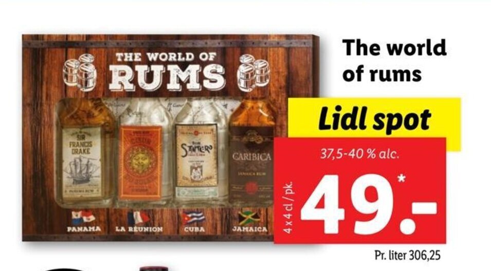 The world of rums tilbud hos Lidl