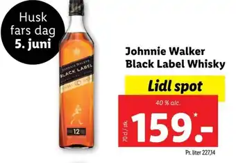 Lidl Johnnie Walker Black Label Whisky tilbud