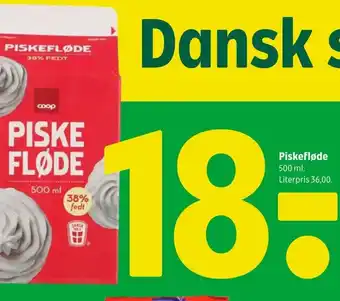 Piskefløde 500 ml.