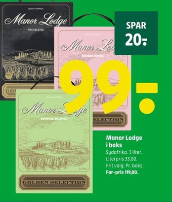 Coop 365 Manor Lodge i boks tilbud
