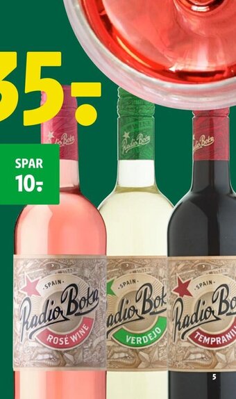 Coop 365 Radio Boka Spanien. 75 cl. tilbud