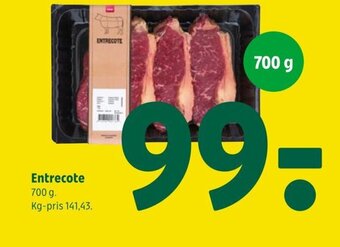 Coop 365 Entrecote 700 g. tilbud