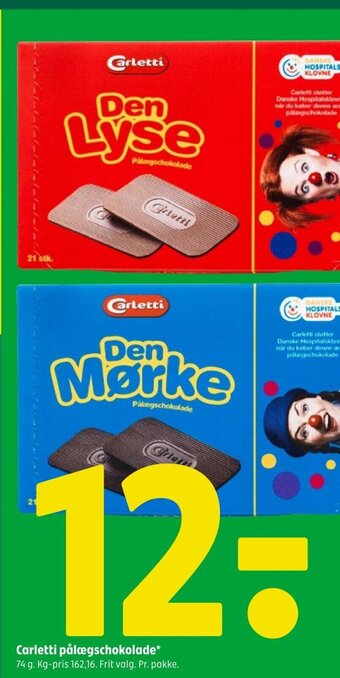 Carletti pålægschokolade