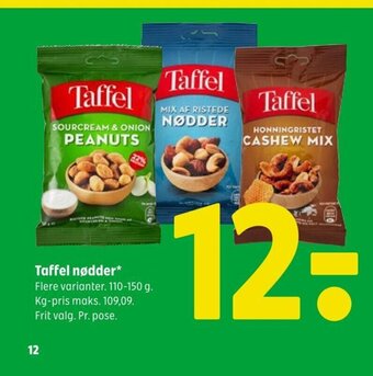 Coop 365 Taffel nødder tilbud