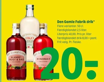 Coop 365 Den Gamle Fabrik drik* tilbud