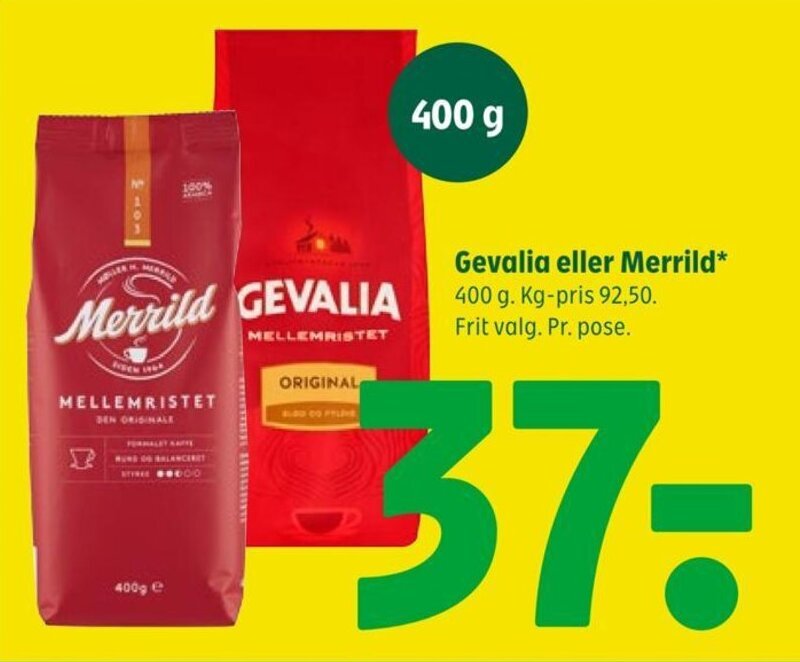 Coop 365 Gevalia eller Merrild tilbud