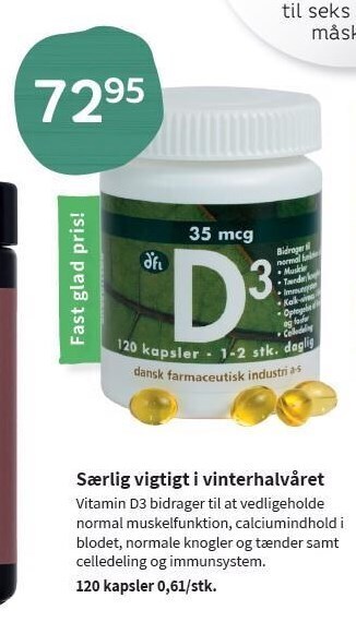 Helsam Særlig vigtigt i vinterhalvåret tilbud