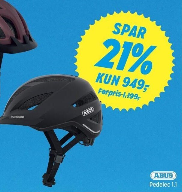 Fri BikeShopOFFLINE Abus pedelec 1.1 tilbud