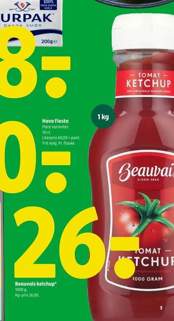 Coop 365 Beauvais ketchup tilbud