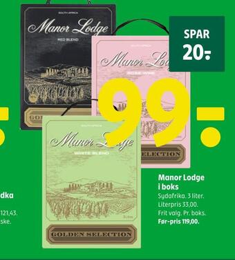 Coop 365 Manor lodge i boks tilbud
