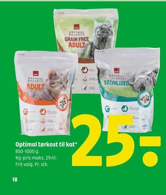 Coop 365 Optimal tørkost til kat tilbud