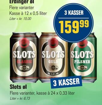 Otto Duborg Slots øl tilbud