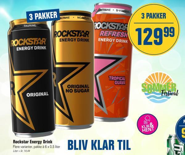 Otto Duborg Rockstar energy drink tilbud