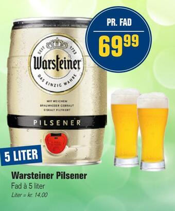 Otto Duborg Warsteiner pilsener tilbud