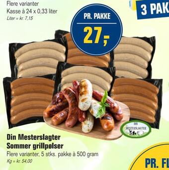 Otto Duborg Din mesterslagter sommer grillpølser tilbud