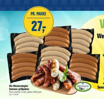 Otto Duborg Din mesterslagter sommer grillpølser tilbud