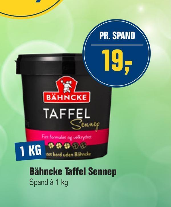 Otto Duborg Bähncke taffel sennep tilbud