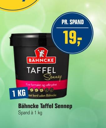 Bähncke taffel sennep
