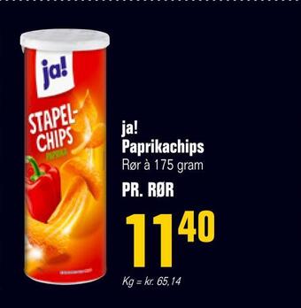 Otto Duborg Ja! paprikachips tilbud