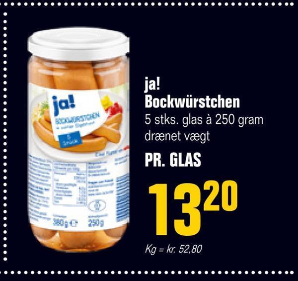 Otto Duborg Ja! bockwürstchen tilbud