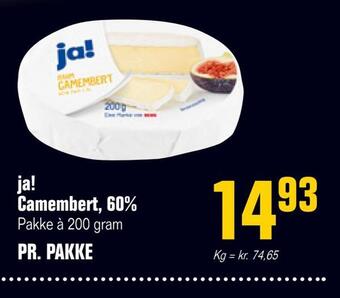 Otto Duborg Ja! camembert, 60% tilbud