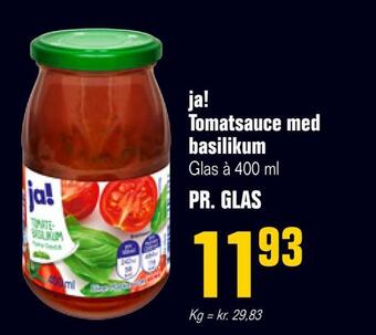 Otto Duborg Ja! tomatsauce med basilikum tilbud