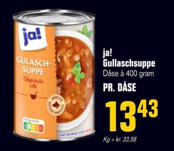 Ja! gullaschsuppe