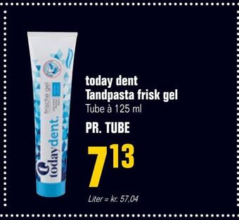 Otto Duborg Today dent tandpasta frisk gel tilbud