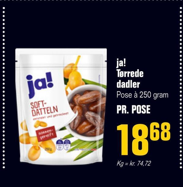 Otto Duborg Ja! tørrede dadler tilbud