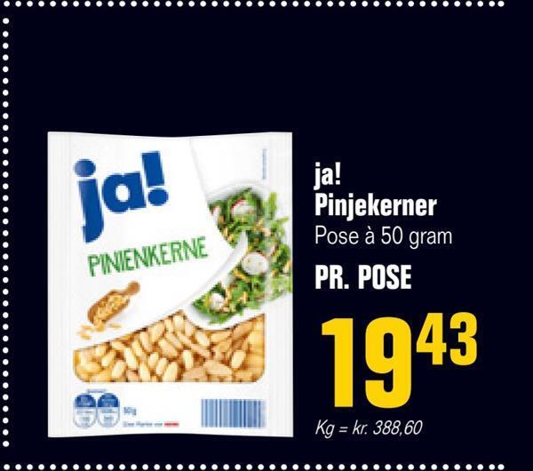 Otto Duborg Ja! pinjekerner tilbud