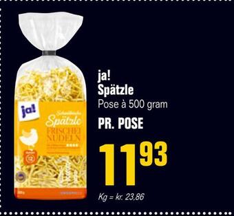 Ja! spätzle