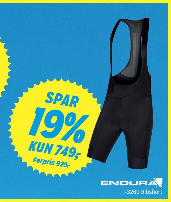 Fri BikeShopOFFLINE Fs260 bibshort tilbud