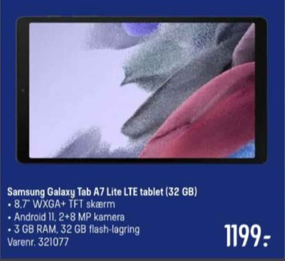 Samsung galaxy tablet tilbud hos Elgiganten