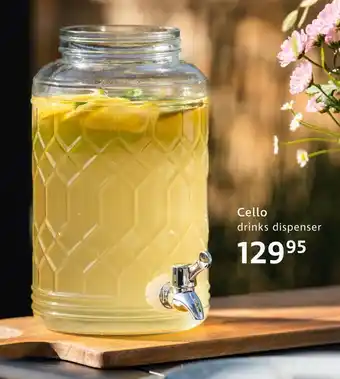 Cello drinks dispenser