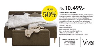 SengeSpecialisten Viva lux boxmadras tilbud