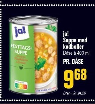 Otto Duborg Ja! suppe med kødboller tilbud
