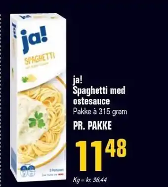 Otto Duborg Ja! spahetti med ostesauce tilbud