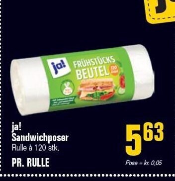 Otto Duborg Ja! sanwichposer tilbud