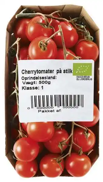 Øko cherrytomat stilk, 500 g