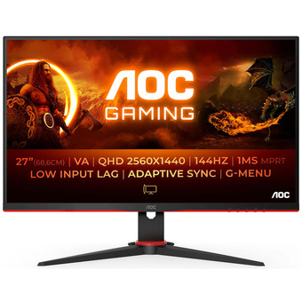 Elgiganten Aoc q27g2e/bk 27 gaming skærm tilbud