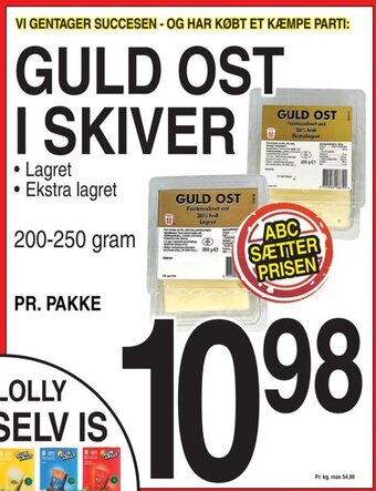 ABC Lavpris GULD OST I SKIVER tilbud