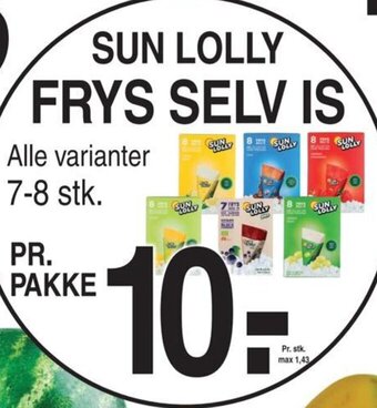 ABC Lavpris SUN LOLLY FRYS SELV IS tilbud
