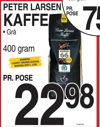 ABC Lavpris PETER LARSEN KAFFE tilbud