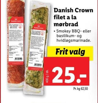 Lidl Danish Crown filet a la mørbrad tilbud