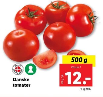 Lidl Danske tomater tilbud
