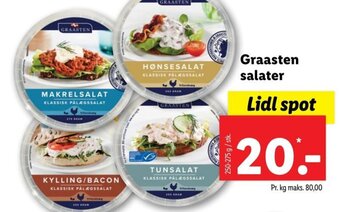 Lidl Graasten salater tilbud